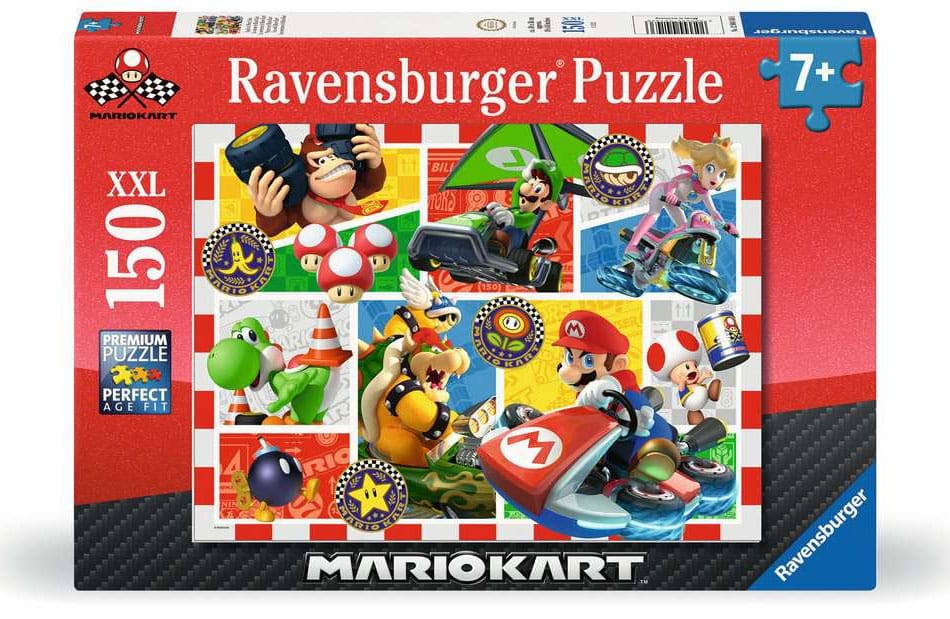 Super Mario Puzzle para Niños XXL Fun With Mario Kart (150 Piezas)