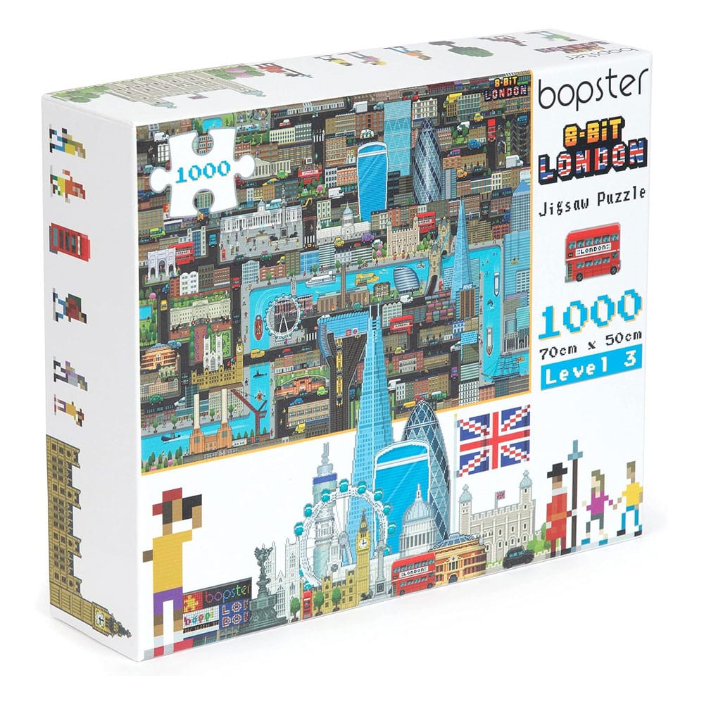 8-Bit Pixel Puzzle London Level 3 1000 Piezas Frikytopia