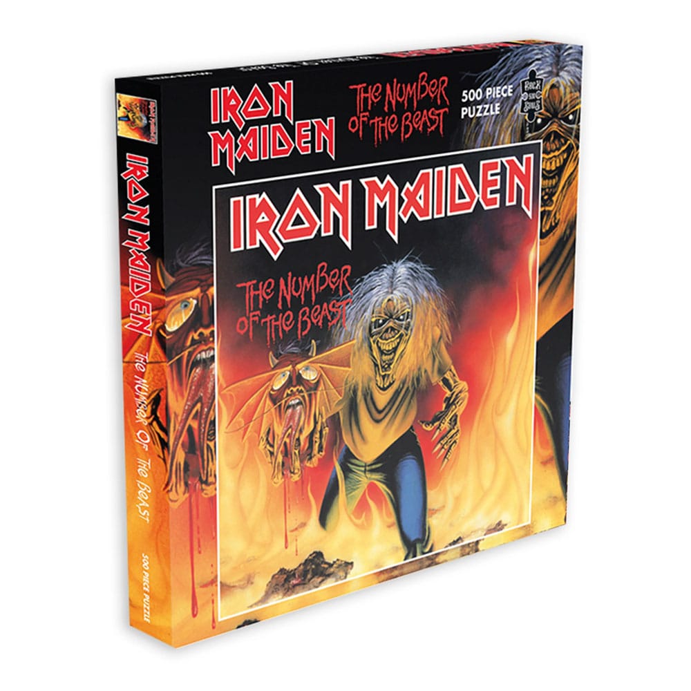 Iron Maiden Rock Saws Puzzle The Number Of The Beast Single (500 Piezas)