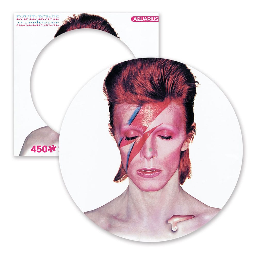 David Bowie: Aladdin Sane 450 Piece Picture Disc Jigsaw Puzzle Frikytopia
