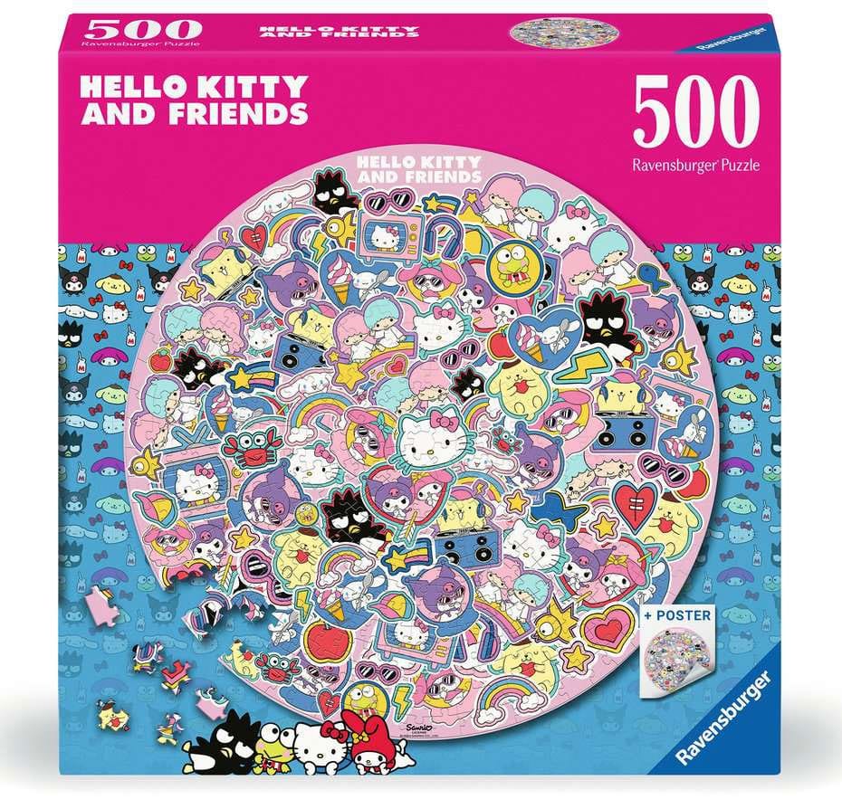 Hello Kitty And Friends Puzzle Redondo (500 Piezas)
