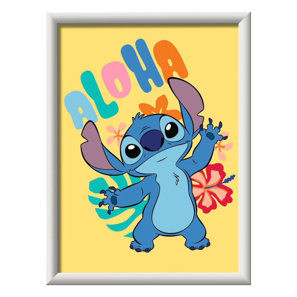 Disney Set de Pintar por Numeros Aloha Stitch 18 x 24 cm *Edición Alemana*