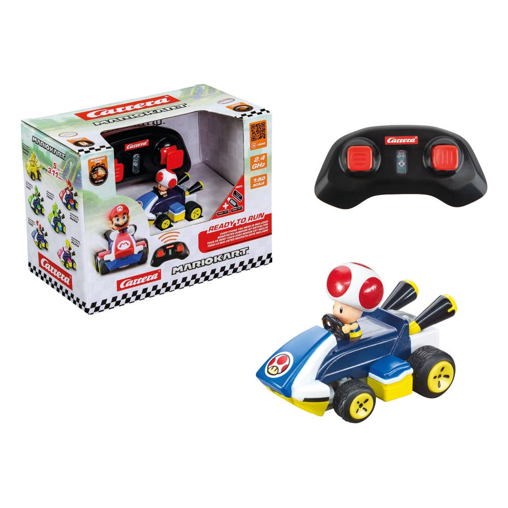 Super Mario Kart Coche Teledirigido RC 1/50 2,4 GHz Mini Toad