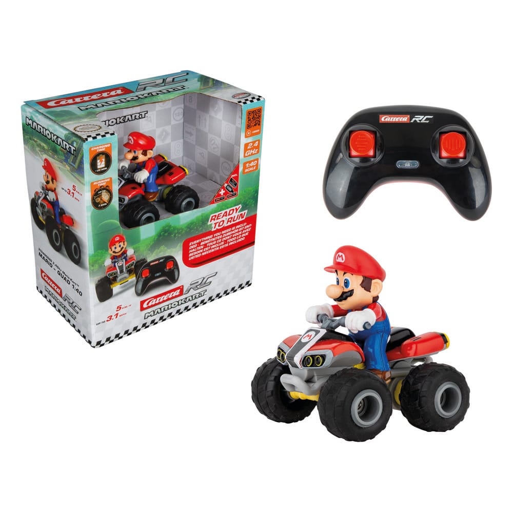Super Mario Kart Quad Teledirigido RC 1/40 2,4 GHz Mario