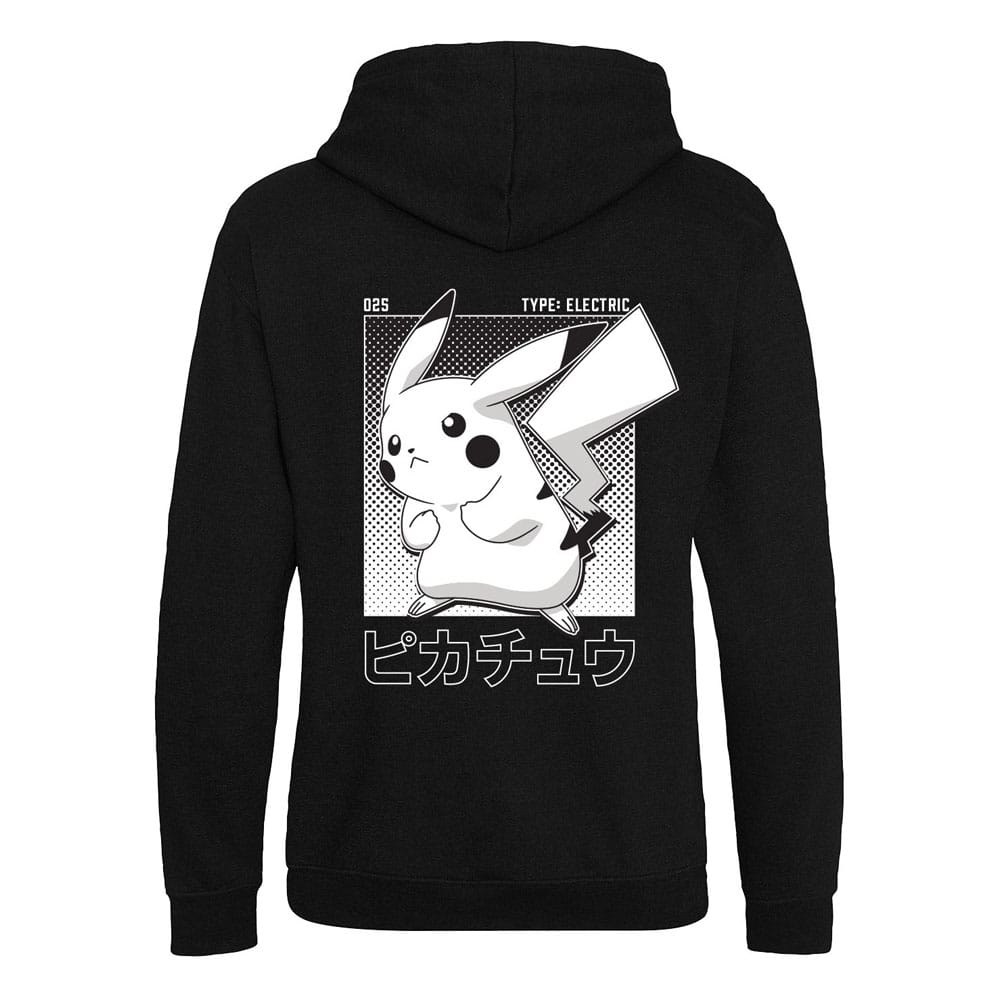 Pokemon Sudadera Capucha Halftone Pikachu Talla L