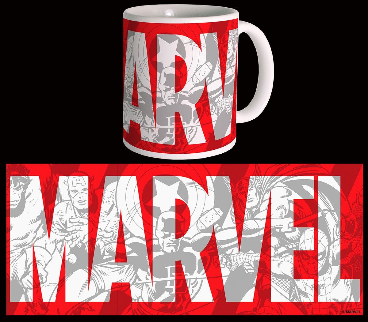 Marvel Comics Taza Big Logo Frikytopia