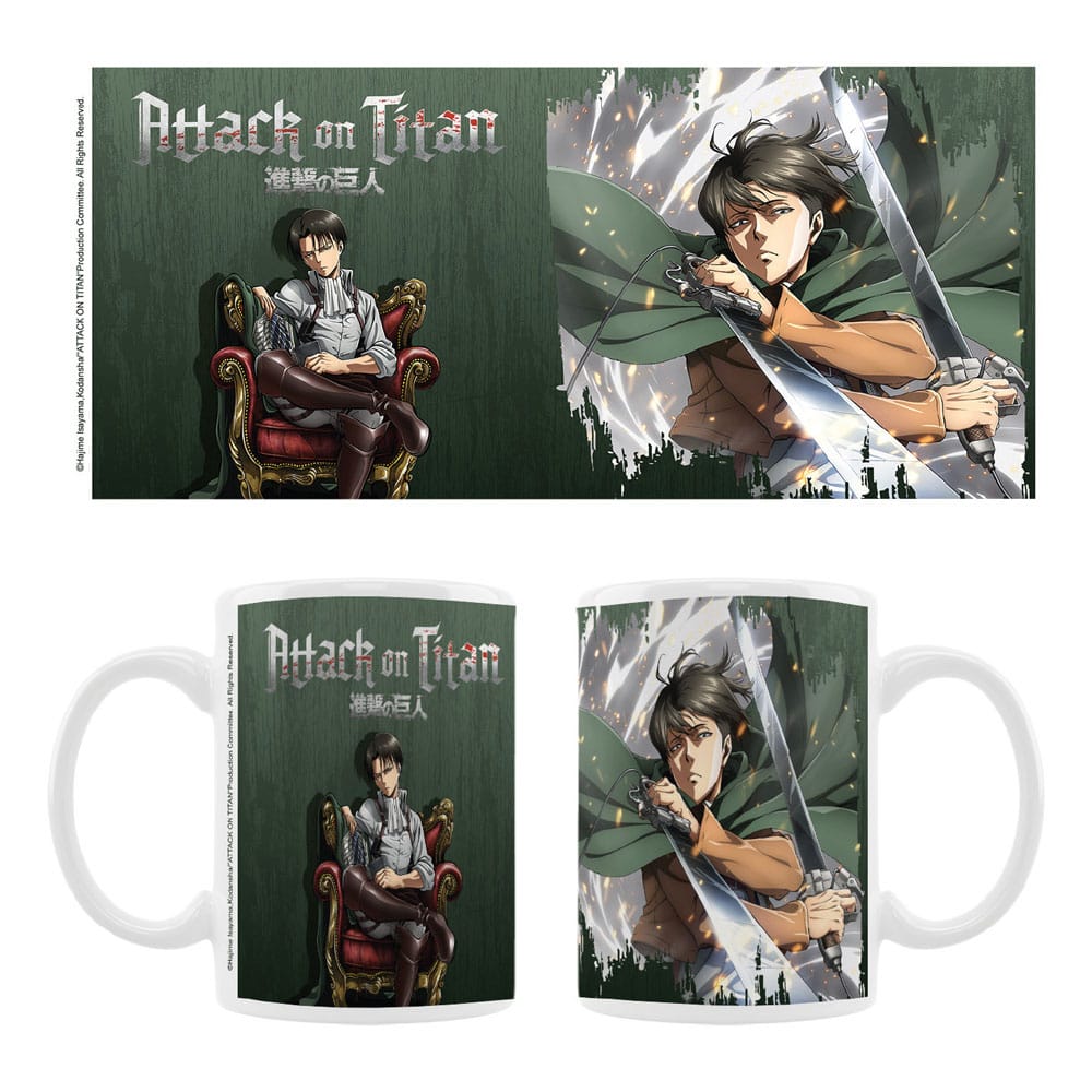 Attack on Titan Taza Cerámica Levi Frikytopia