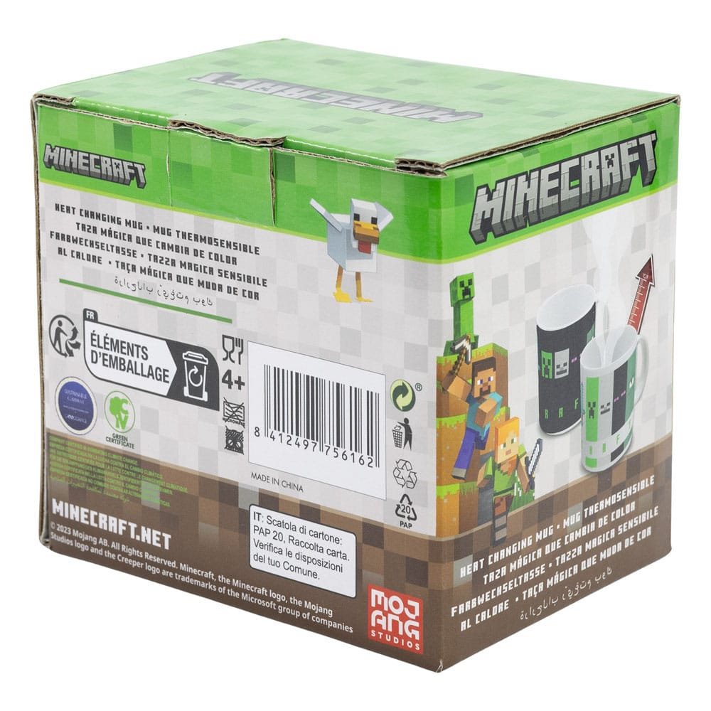 Minecraft Taza Sensitiva al Calor Squared Pattern 325 ml