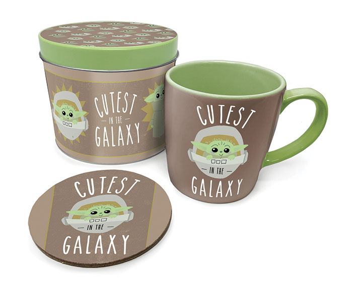 Star Wars El Mandaloriano Taza con Posavaso Cutest in the Galaxy