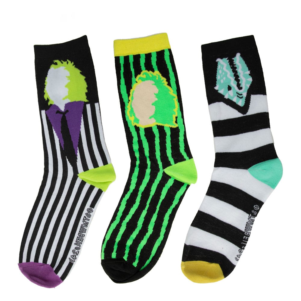 Beetlejuice Pack de 3 Pares de calcetines Frikytopia