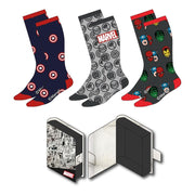 Marvel Pack de 3 Pares de Calcetines 38-45