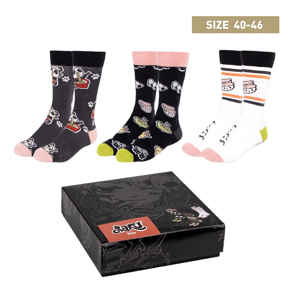 Pack de 3 Pares de Calcetines Otaku 40-46