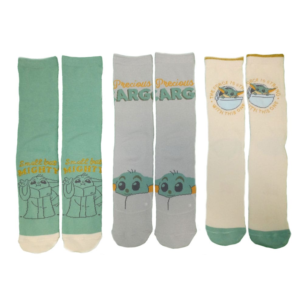 Star Wars The Mandalorian Pack de 3 Calcetines Grogu L-XL Frikytopia