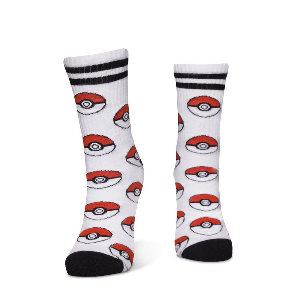 Pokemon Pack de 3 Pares de Calcetines Pikachu Pokeball 39-42