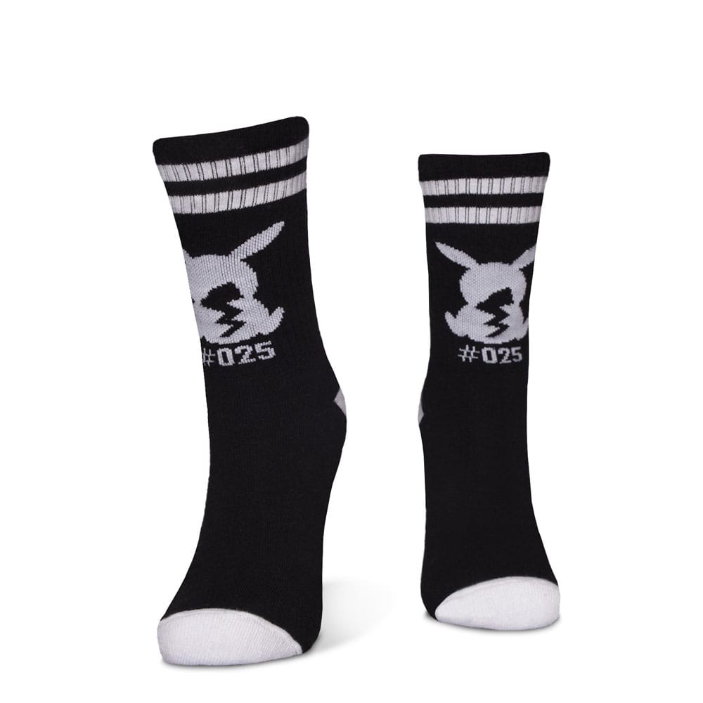 Pokemon Pack de 3 Pares de Calcetines Pikachu Pokeball 39-42