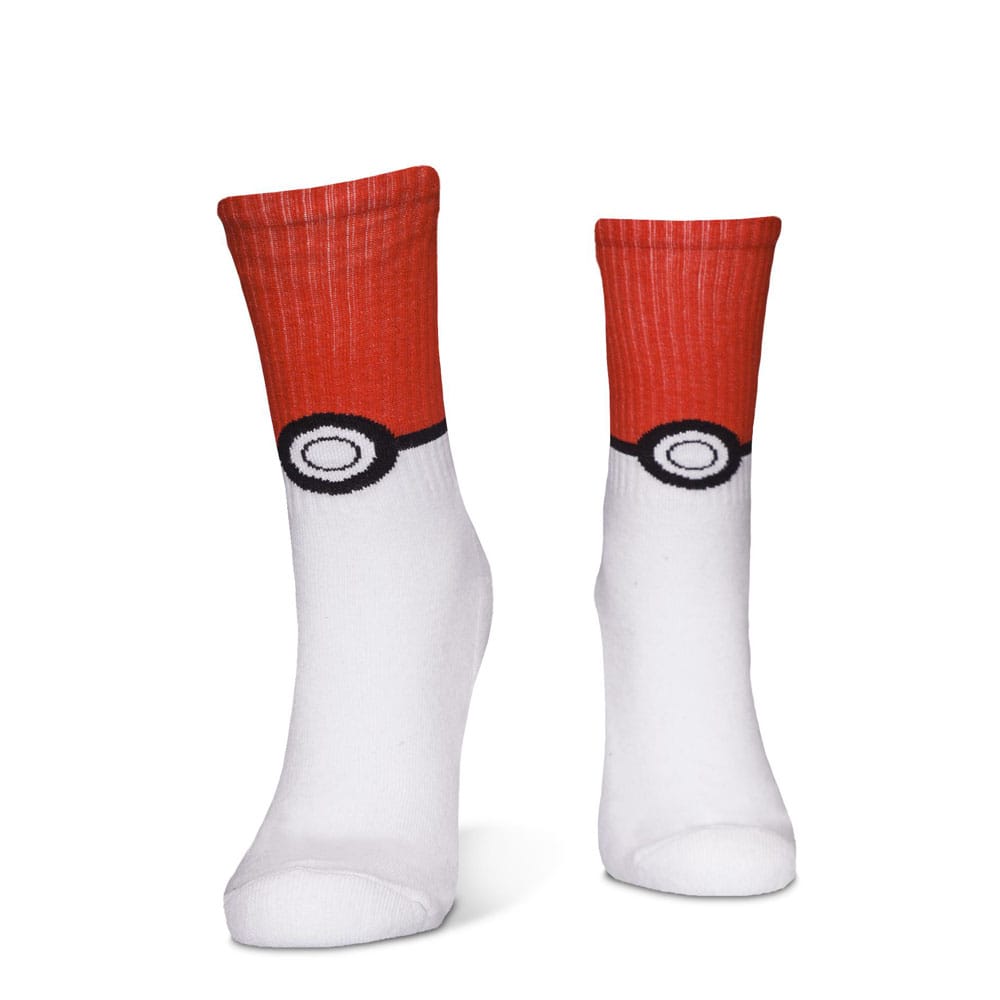 Pokemon Pack de 3 Pares de Calcetines Pikachu Pokeball 39-42