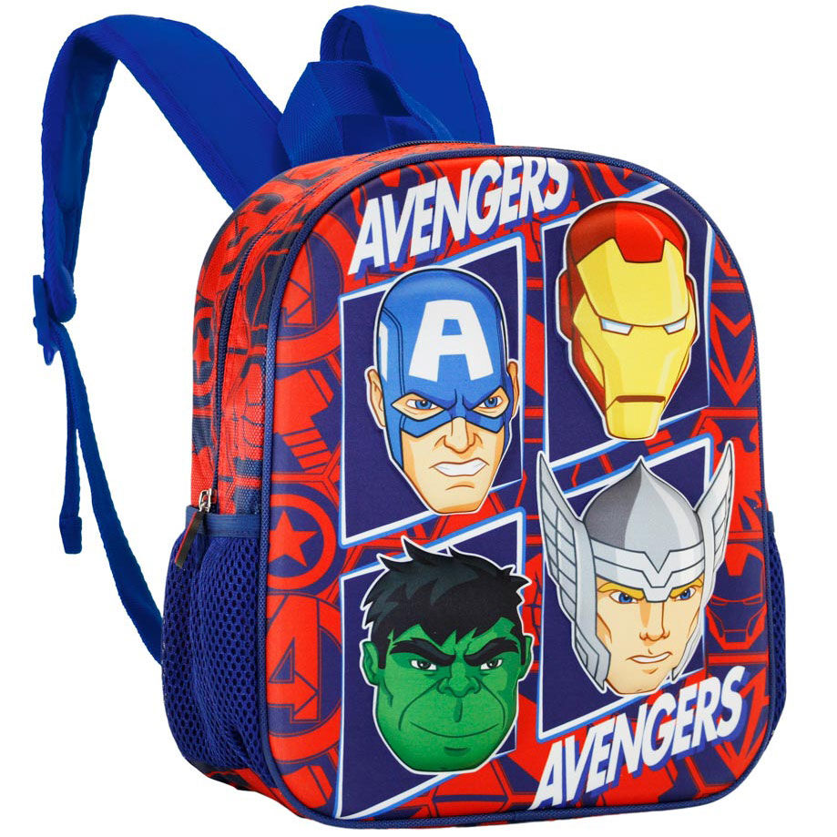 Mochila 3D The Four Vengadores Avengers Marvel 31cm Frikytopia