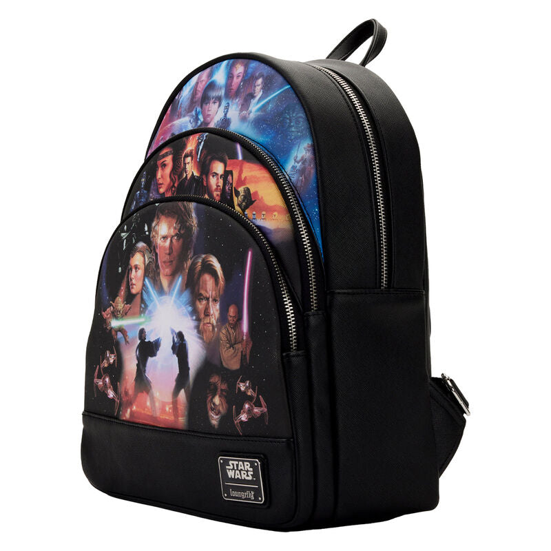 Mochila Trilogia de Precuelas Star Wars Loungefly 34cm