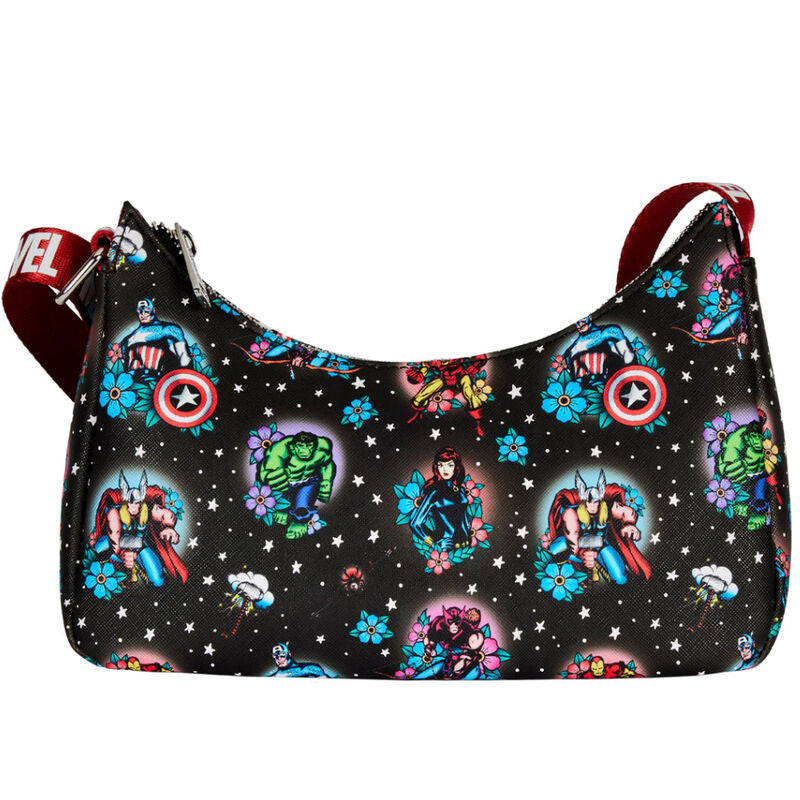 Bolso loungefly funko marvel avengers tattoo shoulder bag