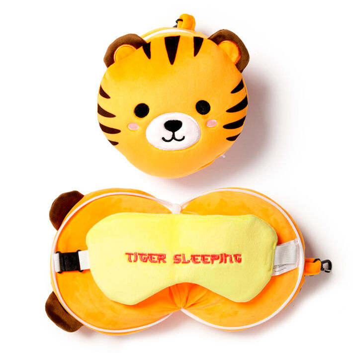 Almohada viaje antifaz Tigre Adoramals Relaxeazzz Frikytopia