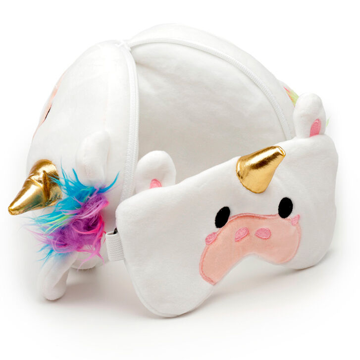 Almohada Viaje Antifaz Unicornio Relaxeazzz