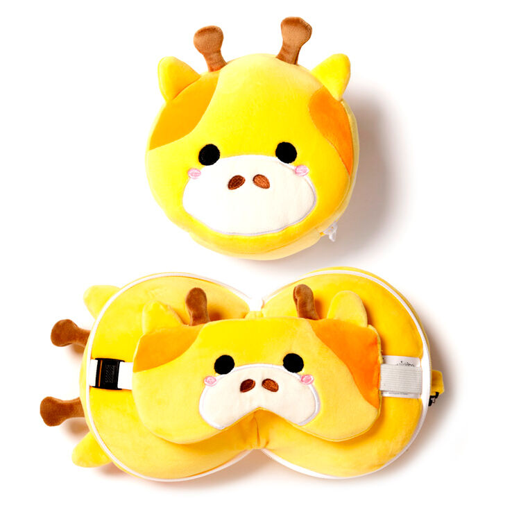 Almohada viaje antifaz Jirafa Relaxeazzz Frikytopia