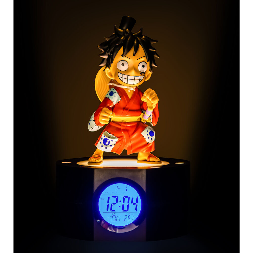 Lampara Reloj Despertador One Piece Luffy