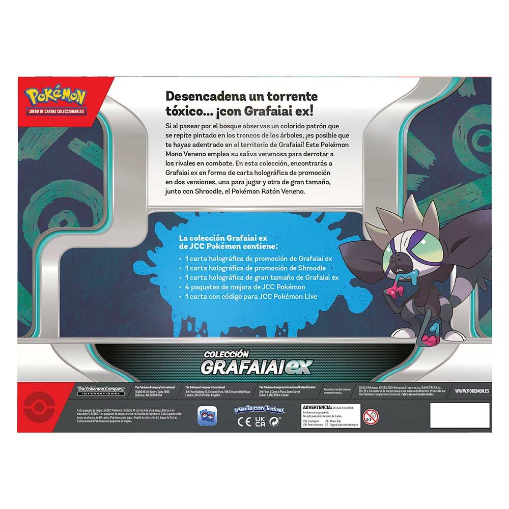 Blister cartas Grafaiai ex box Pokemon español Frikytopia