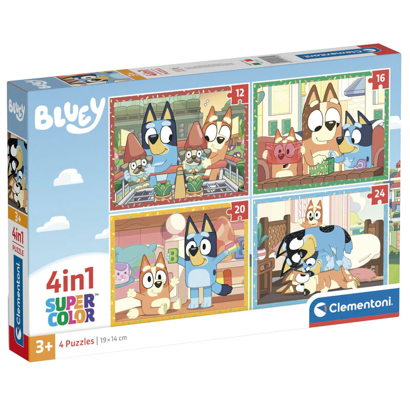 Puzzle Bluey 12-16-20-24pzs Frikytopia