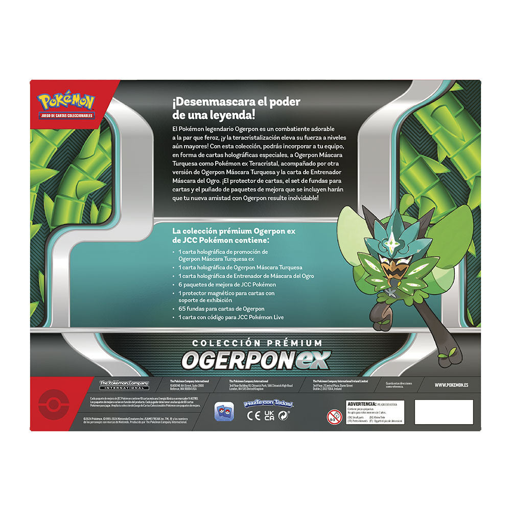 Estuche Juego Cartas Coleccionables Ogerpon EX Pokemon Español