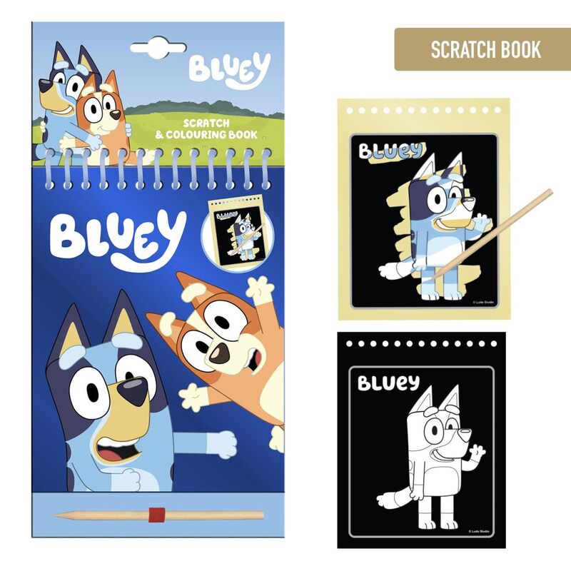 Set papeleria scratch Bluey Frikytopia