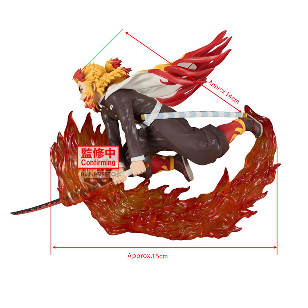 Figura Kyojuro Rengoku Vibration Stars Demon Slayer Kimetsu No Yaiba 14 cm