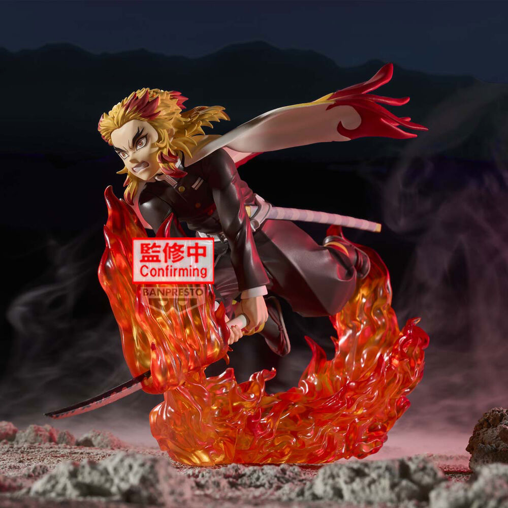 Figura Kyojuro Rengoku Vibration Stars Demon Slayer Kimetsu No Yaiba 14 cm