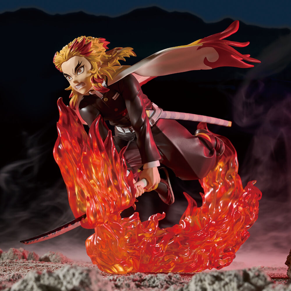 Figura Kyojuro Rengoku Vibration Stars Demon Slayer Kimetsu No Yaiba 14 cm