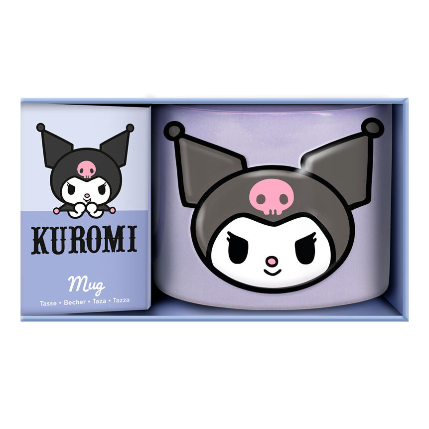 Taza con relieve paladone hello kitty kuromi Frikytopia