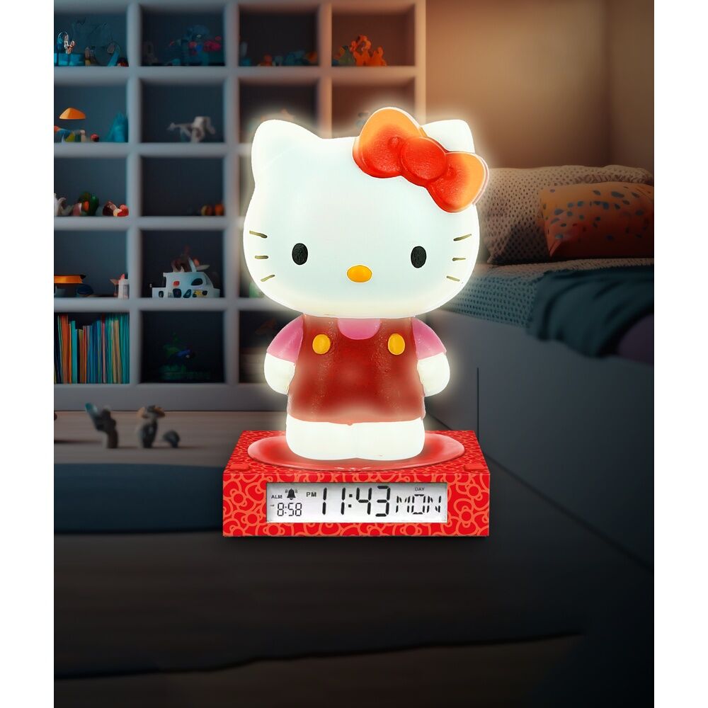 Lampara 3D con Despertador Hello Kitty And Friends