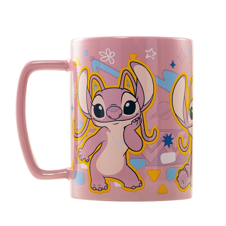 Taza Funda de Peluche Angel Disney 440ml