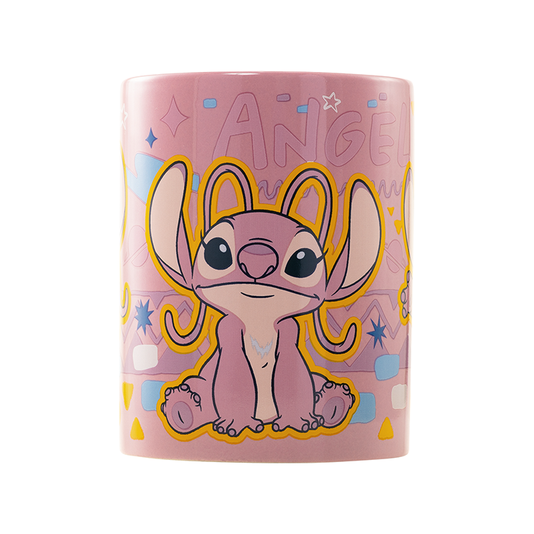 Taza Funda de Peluche Angel Disney 440ml