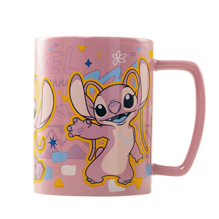 Taza Funda de Peluche Angel Disney 440ml