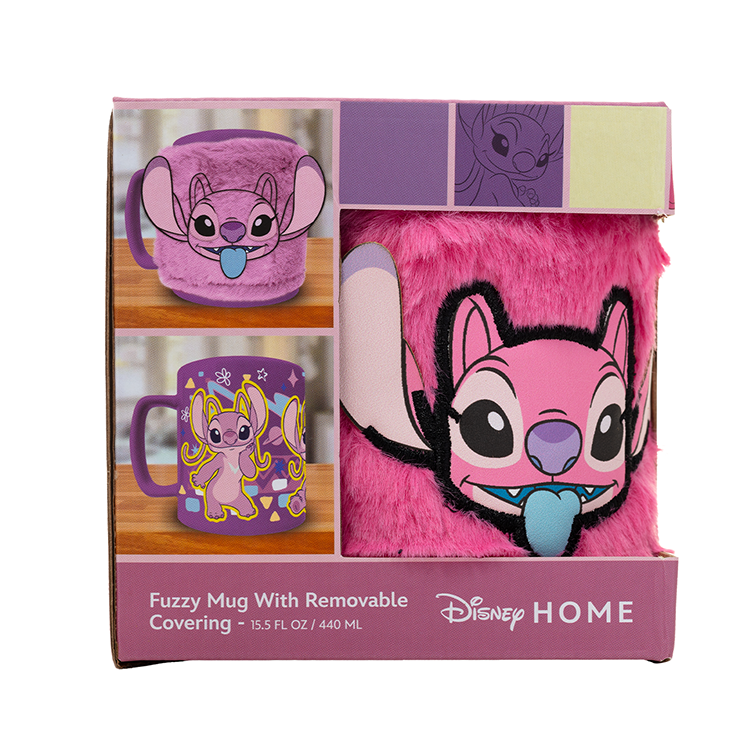 Taza Funda de Peluche Angel Disney 440ml