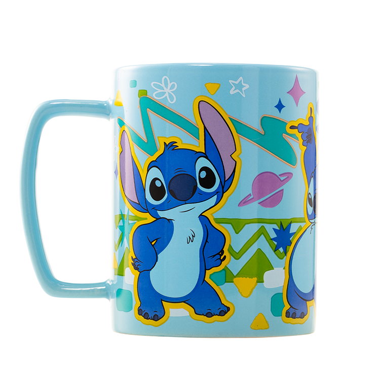 Taza Funda de Peluche Stitch Disney 440ml