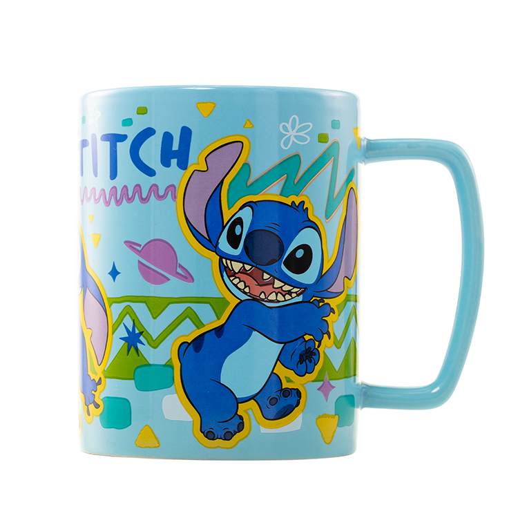 Taza Funda de Peluche Stitch Disney 440ml
