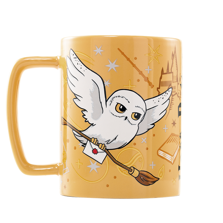 Taza Funda de Peluche Hedwig Harry Potter 440ml