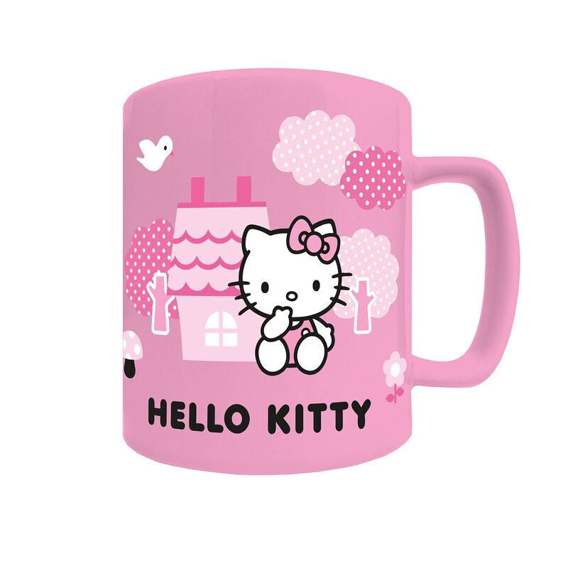 Taza funda de peluche Hello Kitty 440ml Frikytopia