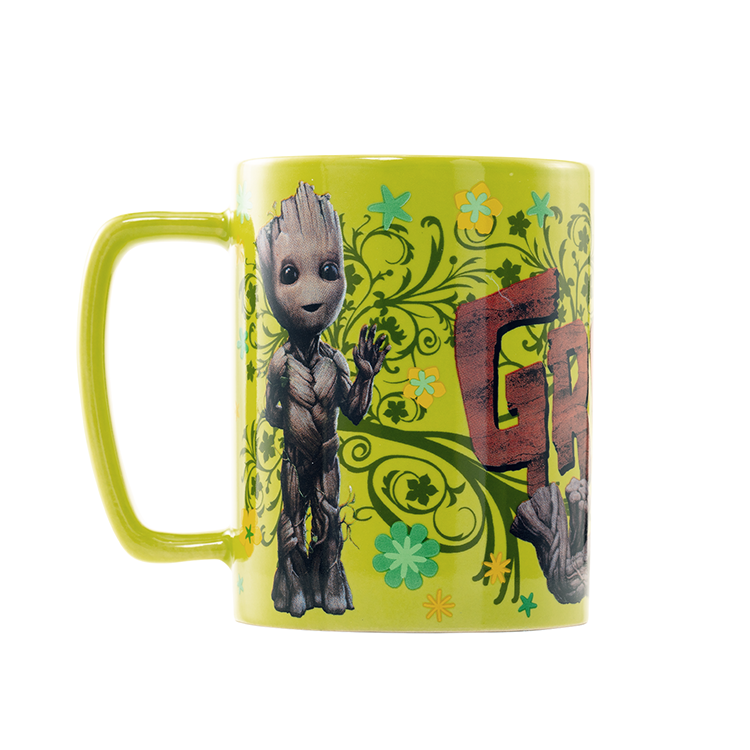 Taza Funda de Peluche Groot Guardianes de la Galaxia Marvel 440ml