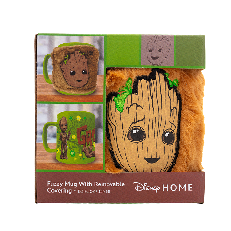 Taza Funda de Peluche Groot Guardianes de la Galaxia Marvel 440ml