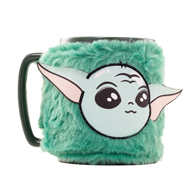 Taza funda de peluche Grogu Mandalorian Star Wars 440ml Frikytopia