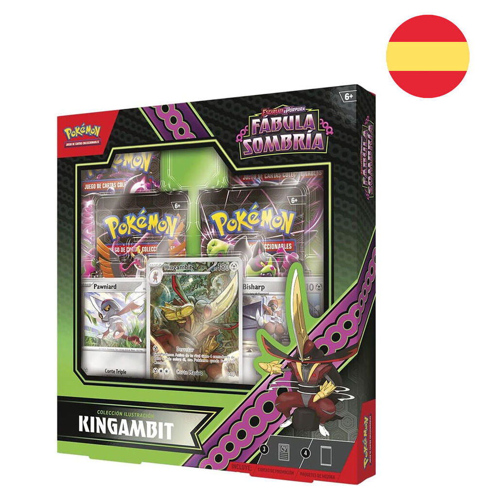 Blister juego cartas coleccionables Kingambit Fabula Sombria Pokemon español Frikytopia
