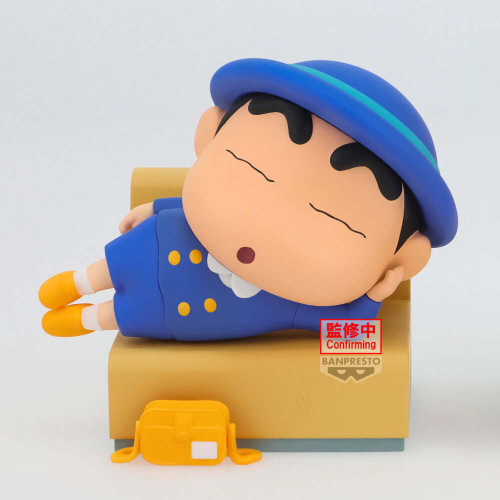 Figura Banpresto Crayon Shinchan Nakayoshi Memories Let's Go To Kindergarten With Bochan Shinnosuke 7 cm