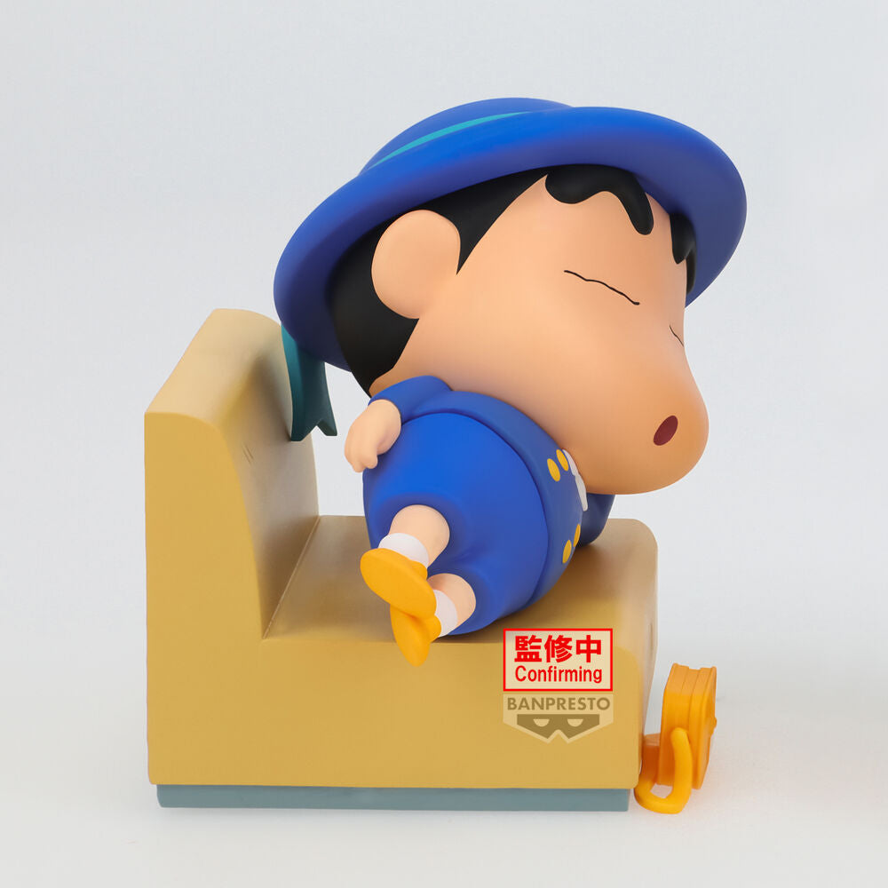 Figura Banpresto Crayon Shinchan Nakayoshi Memories Let's Go To Kindergarten With Bochan Shinnosuke 7 cm